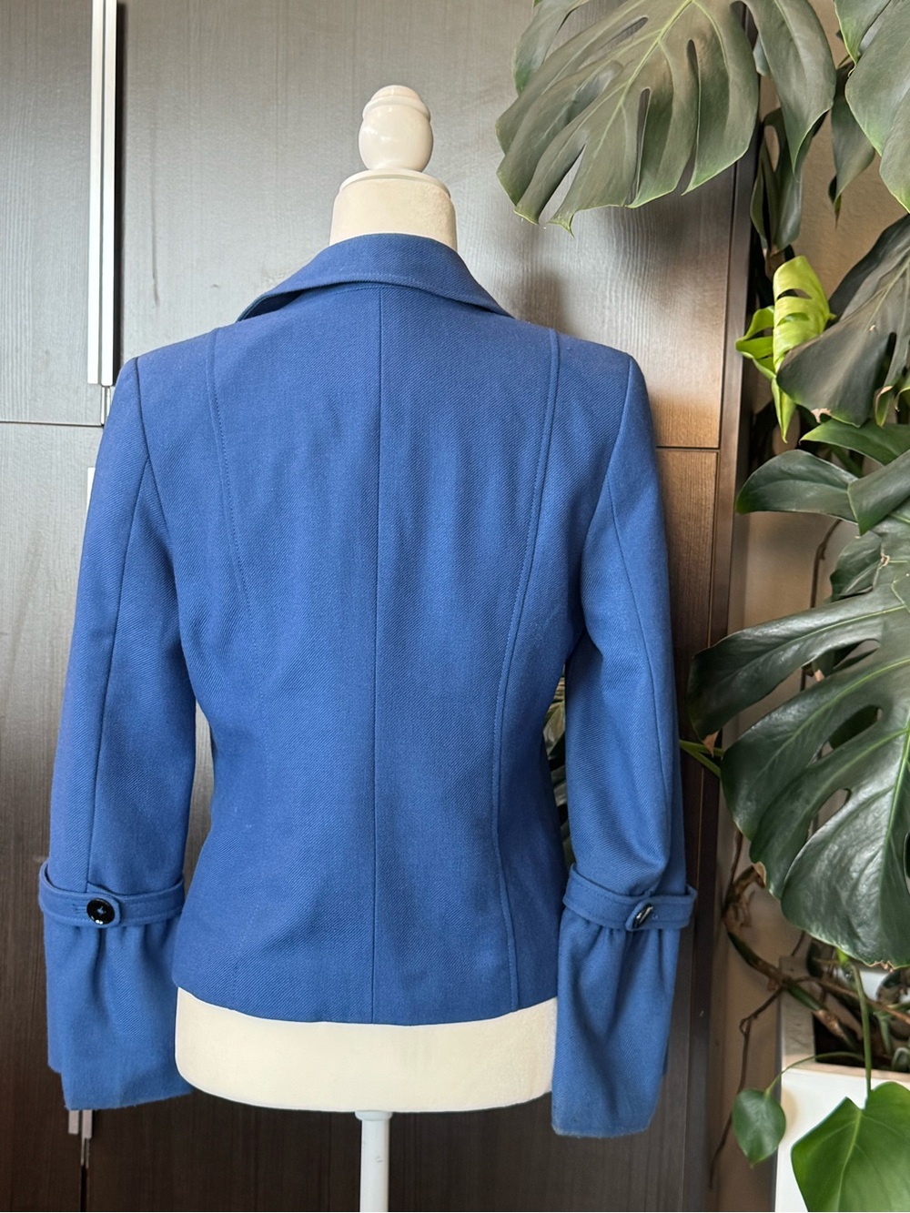 Relativity Blue Double-Breasted Peacoat Jacket - Picture 2 of 10